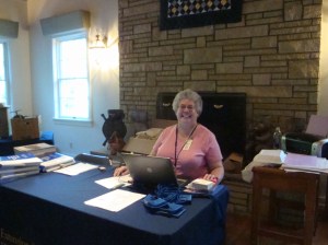 Marie at ALHFAM registration