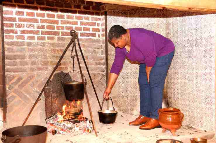Felicia Brooks in the hearth