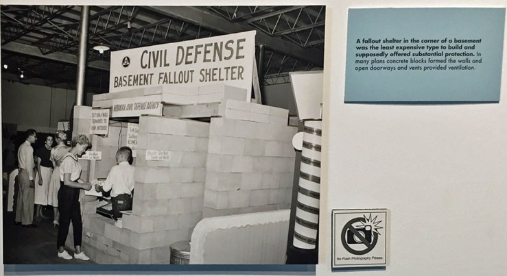 At the Nebraska History Museum there's no flash photograpy in the photography exhibit. Irony works to the museum's advantage here.
