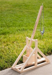 Trebuchet kit available at Makershed